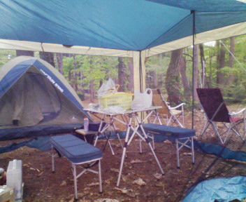 キャプスタのテント、そしてキャプスタのメッシュタープ